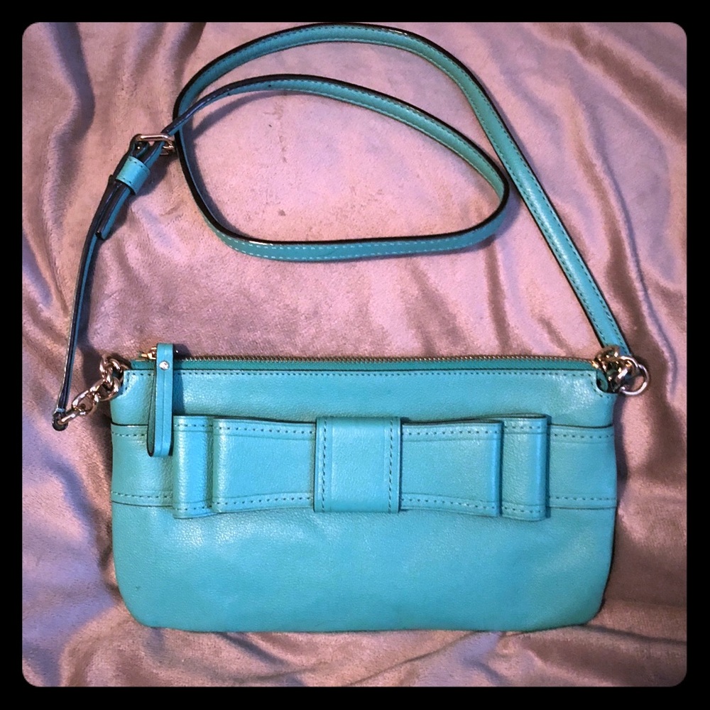 Kate Spade Teal Bow Crossbody